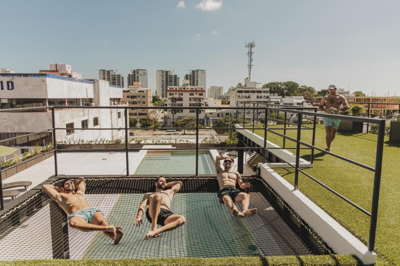 Caleta Hostel Rooftop & Pool Cancun Luaran gambar